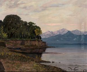 Fruhmorgendliche Bodensee-landschaft Am Obersee Fruhmorgendliche Bodensee-landschaft Am Obersee