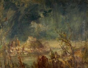 Nach Dem Gewitter (blick Auf Salzburg) by Hans Von Heider