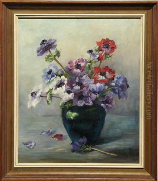 Stilleben Mit Sommerblumen In Einer Vase - view 1