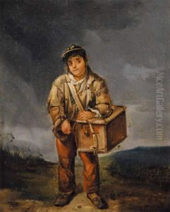 Leierkastenspieler by Jean Louis Heiggen