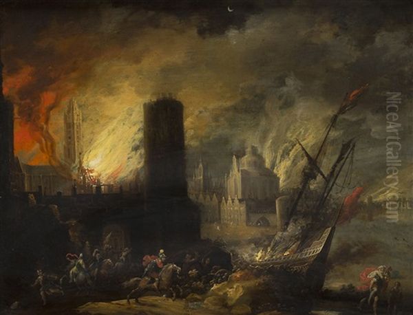 Incendio De Troya - view 1