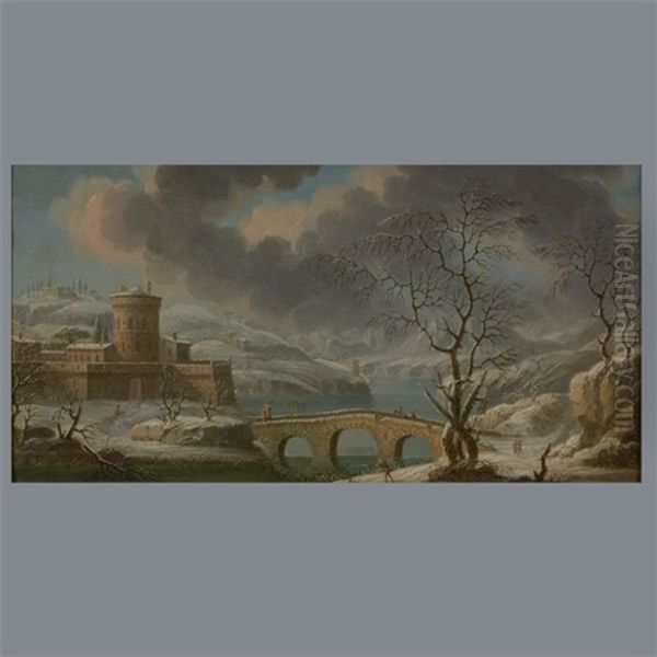 Winter River Landscape - view 1