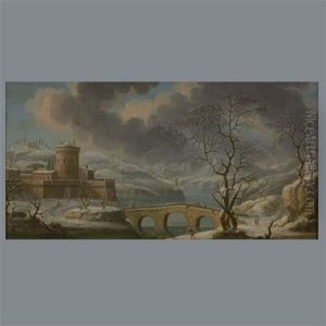 Winter River Landscape