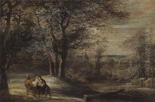 A Winter Landscape With The Flight Into Egypt - view 1