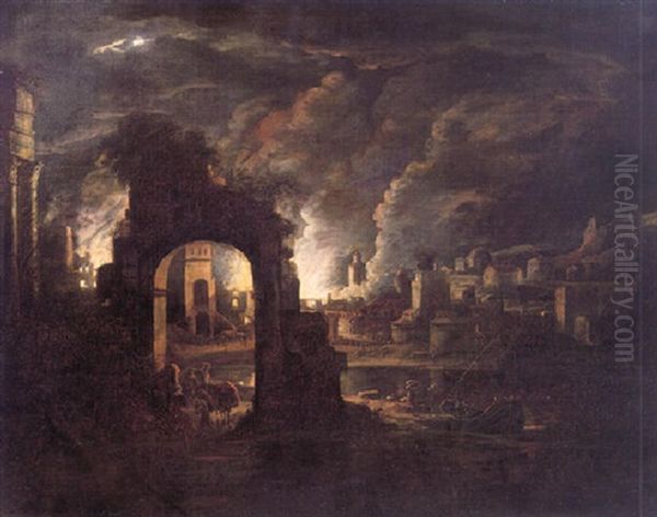 Firer In A City - view 1