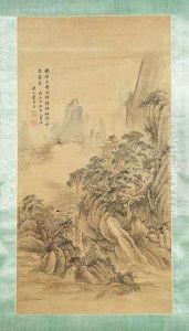 Song Style Landscape With Torrent And Figures