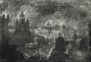 The Sacking Of Troy by Daniel van Heil