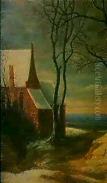 Ein Gutshof In Einer Winterlandschaft - view 1