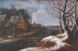 A Winter Landscape With A View Of Brussels A Winter Landscape With A View Of Brussels