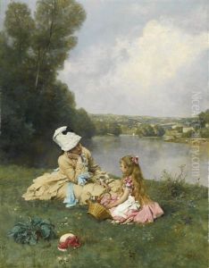Summer Days Near Giverny, France by Ferdinand Heilbuth