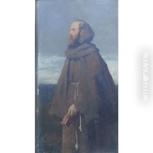 Portrait Of Moritz Hartmann As Pfaff Mauritius (the Priest Mauritius) by Ferdinand Heilbuth