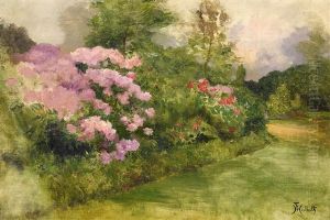 Rosengarten Studie by Ferdinand Heilbuth