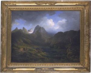 Der Hintersee Bei Berchtesgaden by Emil Heilmair