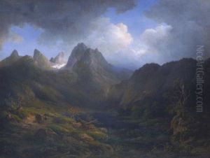 Der Hintersee Bei Berchtesgaden by Emil Heilmair