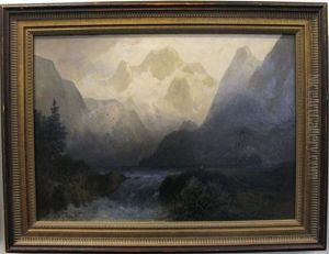 Abendlicher Gebirgssee