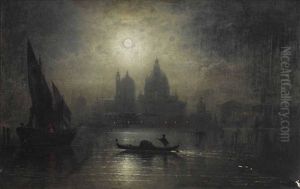 Venedig Bei Vollmond by Karl Heilmayer