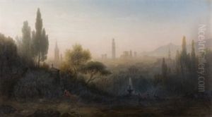 Ein Zypressengarten Bei Verona, Morgenstimmung