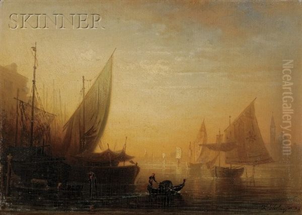 View Of Venice At Sundown - view 1