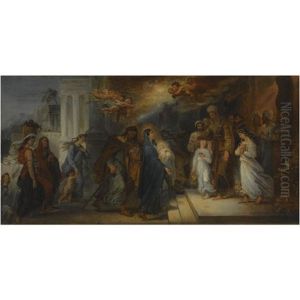 The Presentation In The Temple by Francois - Joseph Heim