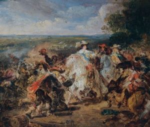 La Bataille De Rocroy, Le 19 Mai 1643 (sketch) by Francois - Joseph Heim