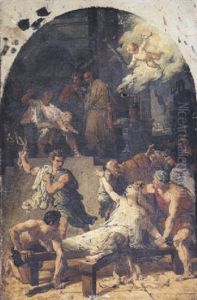 Le Martyre De Saint Cyr Et De Sainte Julitte Sa Mere by Francois - Joseph Heim