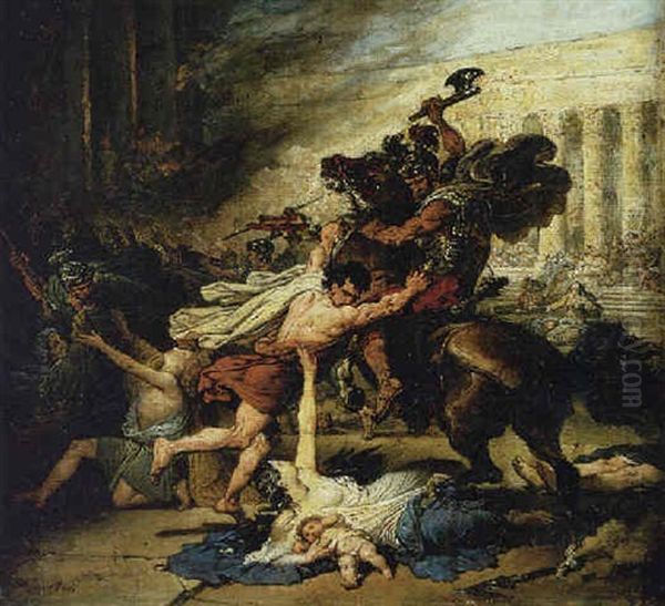 The Sack Of Jerusalem By The Romans - view 1