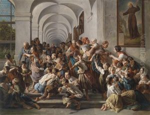 Die Klostersuppe (after F. G. Waldmuller) by Heintz Heim
