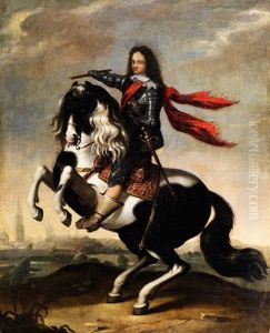 Prinz Waldemar Christian Von Danemark Im Harnisch Zu Pferd by Wolfgang Heimbach