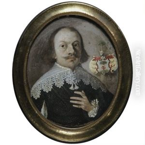 Gentleman In A Black Dress With A White Lace Collar by Wolfgang Heimbach