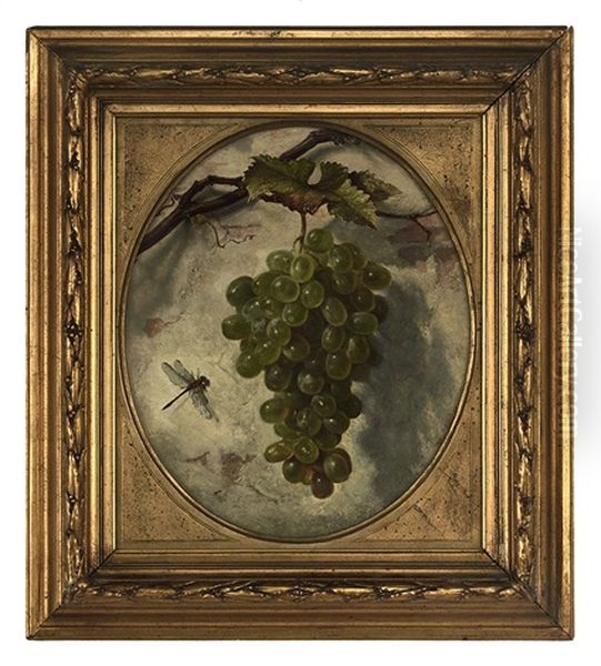 Grapes On The Vine And A Dragonfly - view 1