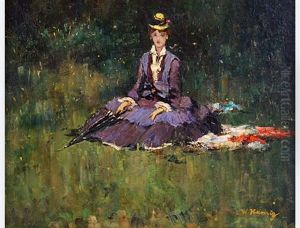 Seated Lady In A Park