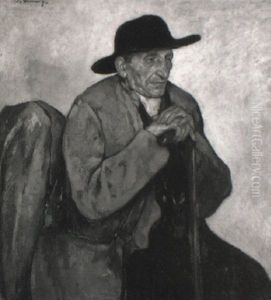 Portrait Eines Alten Mannes by Walter Heimig