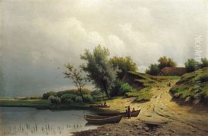 Am Seeufer by Eduard Hein