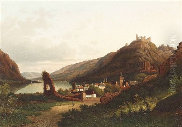 Bacharach Am Rhein. Wernerkapelle Und Ruine Stahleck - view 1