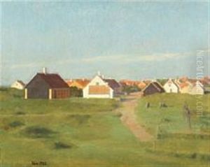 Skagen Seen From The Lantern Hill In Morning Sun by Einar Hein