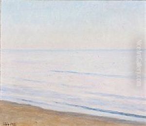 Beach Scene, Presumably From Skagen by Einar Hein