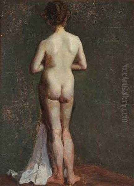 Back Turned Nude Female - view 1