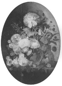 Blumenstilleben Auf Einem Tisch