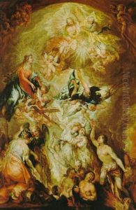Maria Als Furbitterin Fur Die Armen Seelen Im Fegefeuer by Wolfgang Andreas Heindl