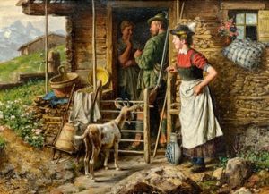 Auf Der Alm by Johann Adalbert Heine