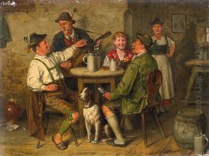 Wirtshausmusikanten by Johann Adalbert Heine