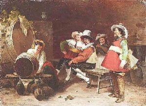 Musketiere Beim Wein