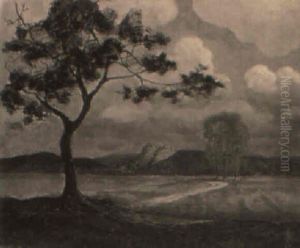 Voralpenlandschaft by Thomas Theodor Heine