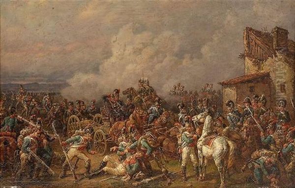Getummel In Der Schlacht Von Abensberg Im April - view 1
