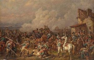 Getummel In Der Schlacht Von Abensberg Im April