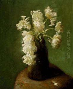 Still-life With White Peonies by Marie Heineken