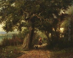 Idyllischer Sommertag by Eduard Heinel