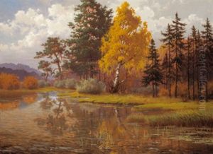 Waldweiher Bei Bernried by Hans Heinen