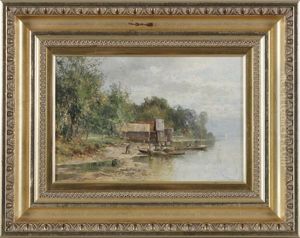 Bei Ansbach Am Starnbergersee by Karl Adam Heinisch