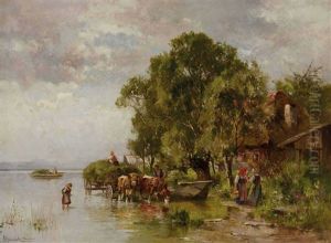 Heuernte Am Chiemsee